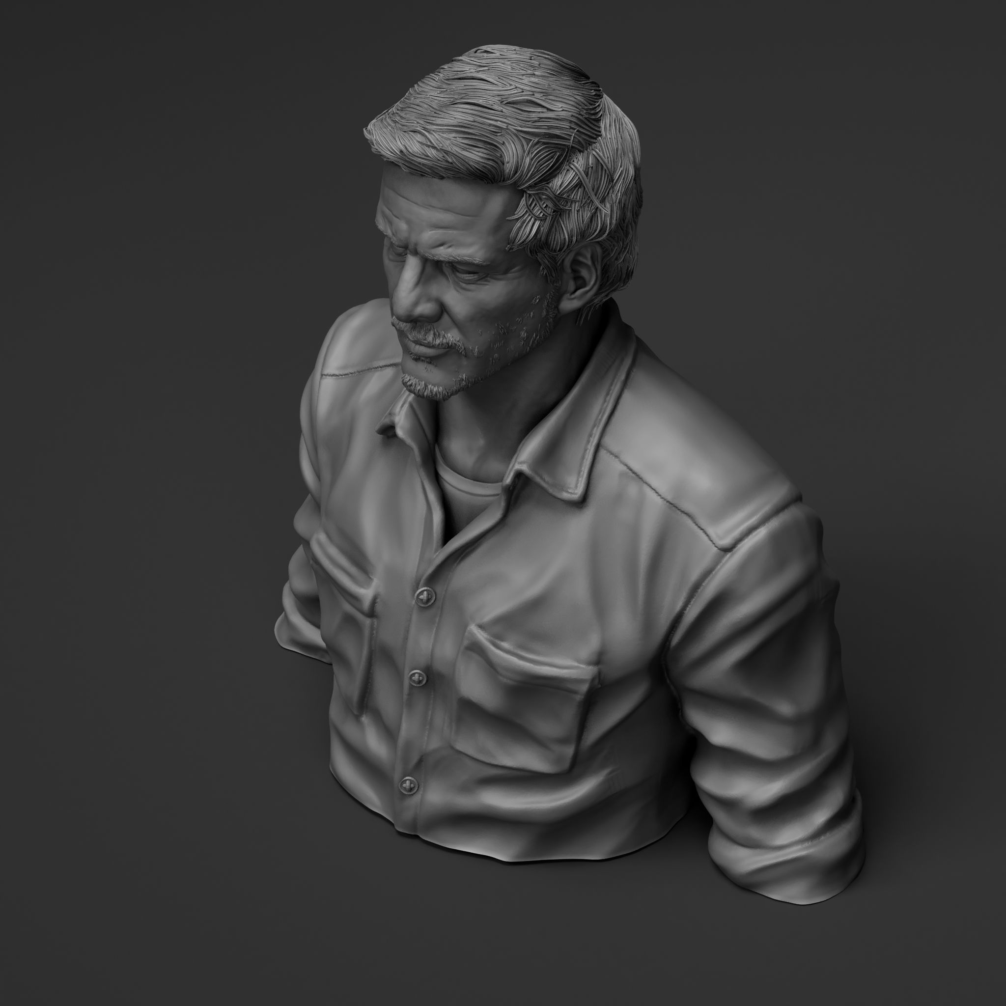 Pedro Pascal - Joel - The Last of Us 3D print model_6