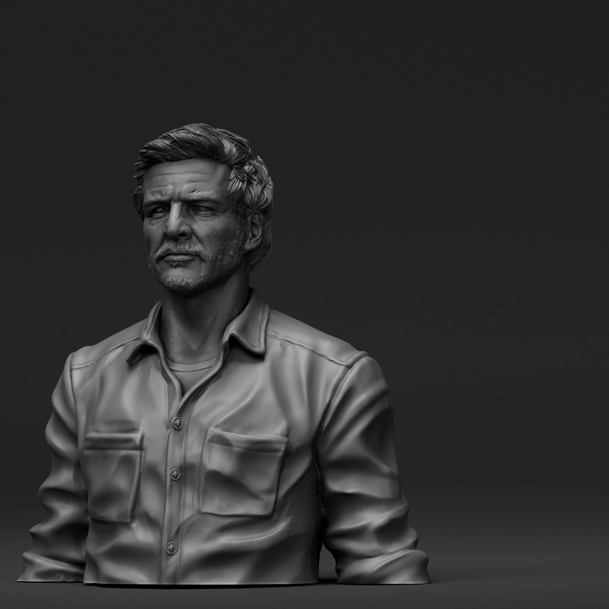 Pedro Pascal - Joel - The Last of Us 3D print model_2