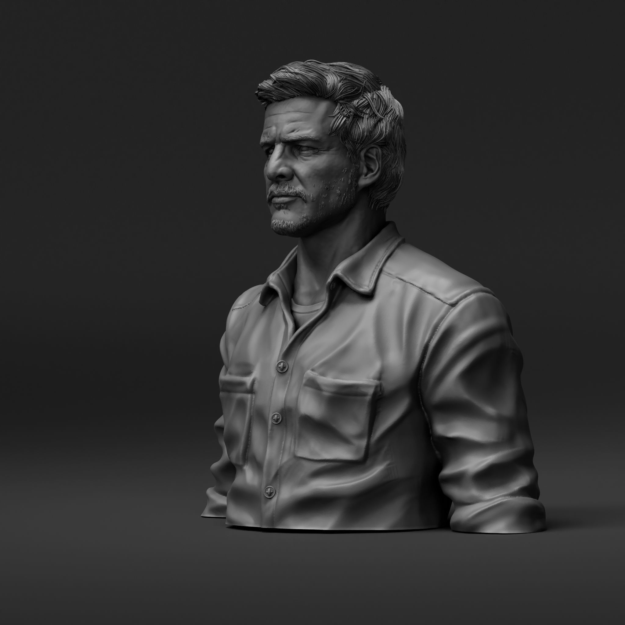Pedro Pascal - Joel - The Last of Us 3D print model_1