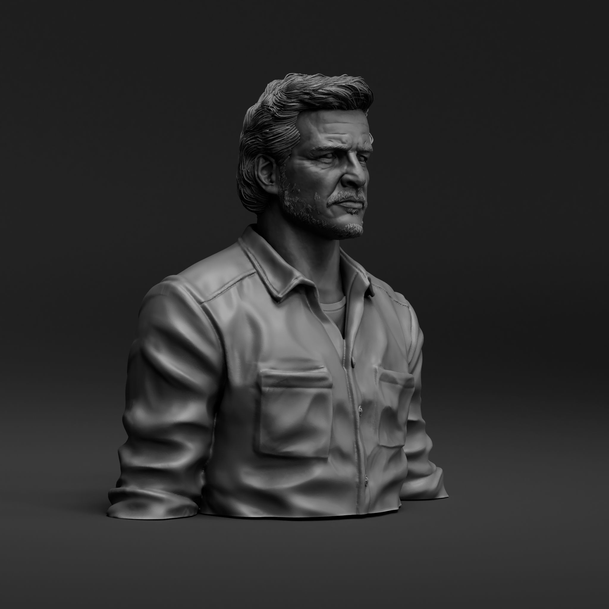 Pedro Pascal - Joel - The Last of Us 3D print model_3