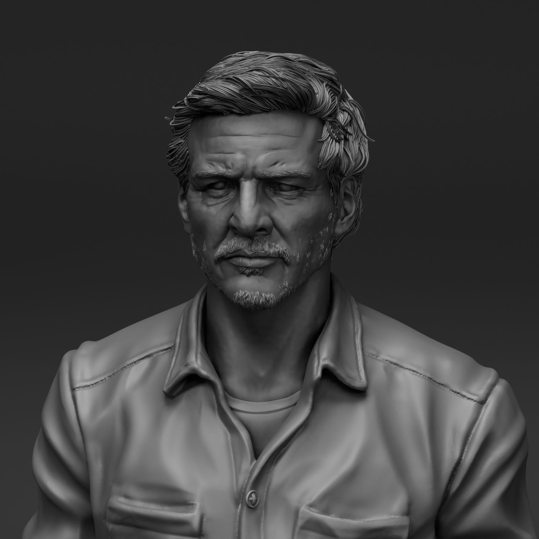 Pedro Pascal - Joel - The Last of Us 3D print model_8