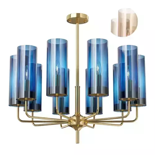 Topaz and Amber chandelier