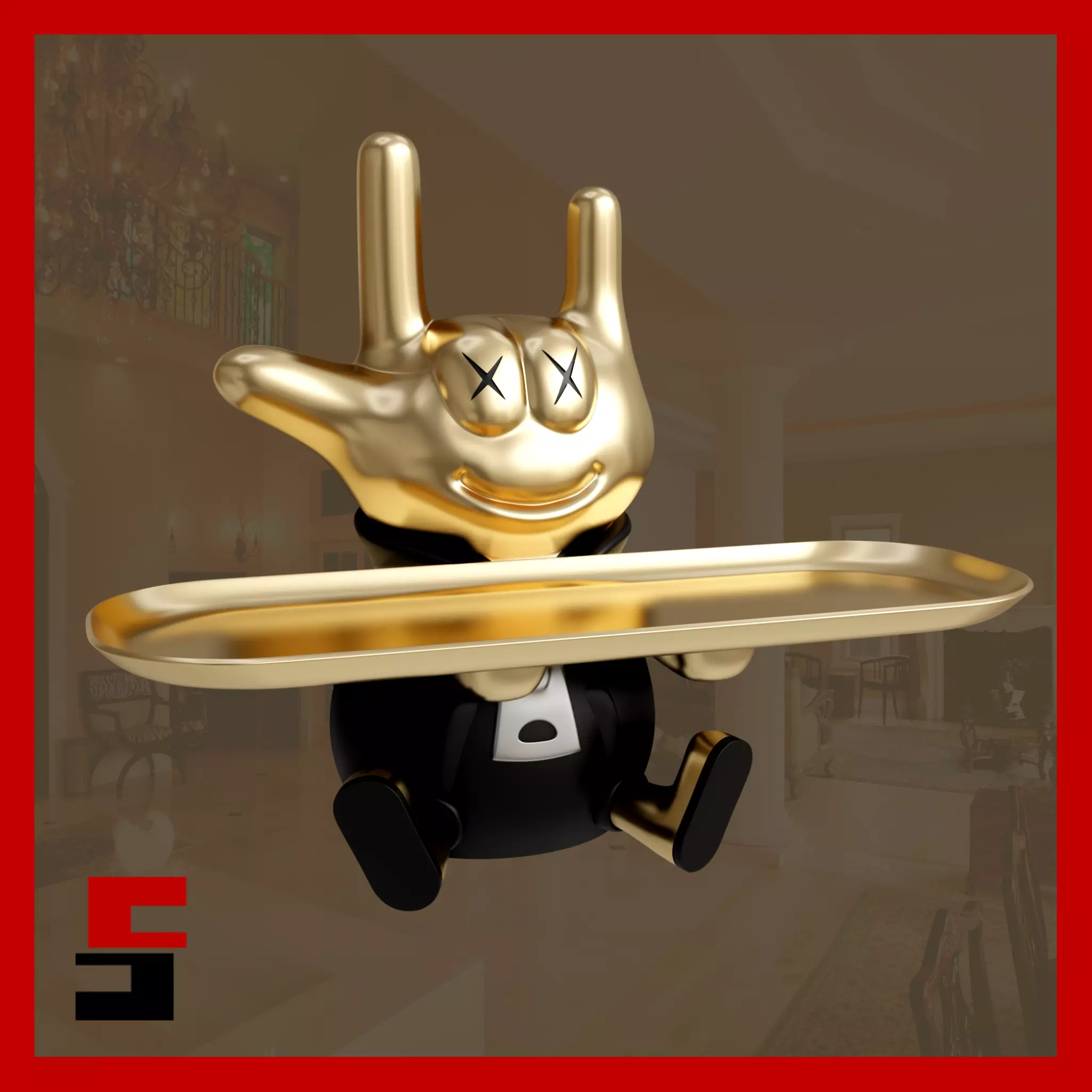 Home decor Gesture Figurines and Sculptures Modern Art Gesture 3D print model