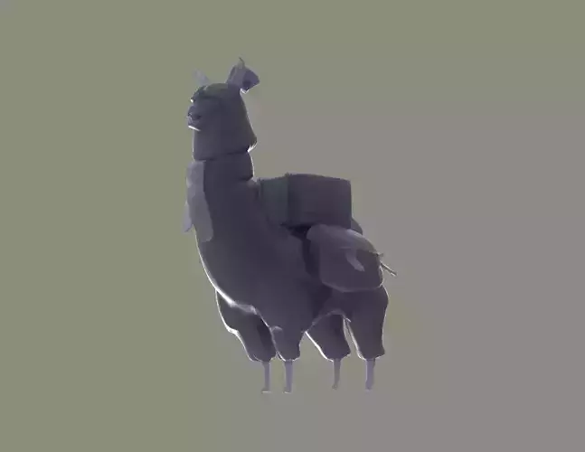 The Llama Llama Courier DOTA 2 3D Model 3D print model