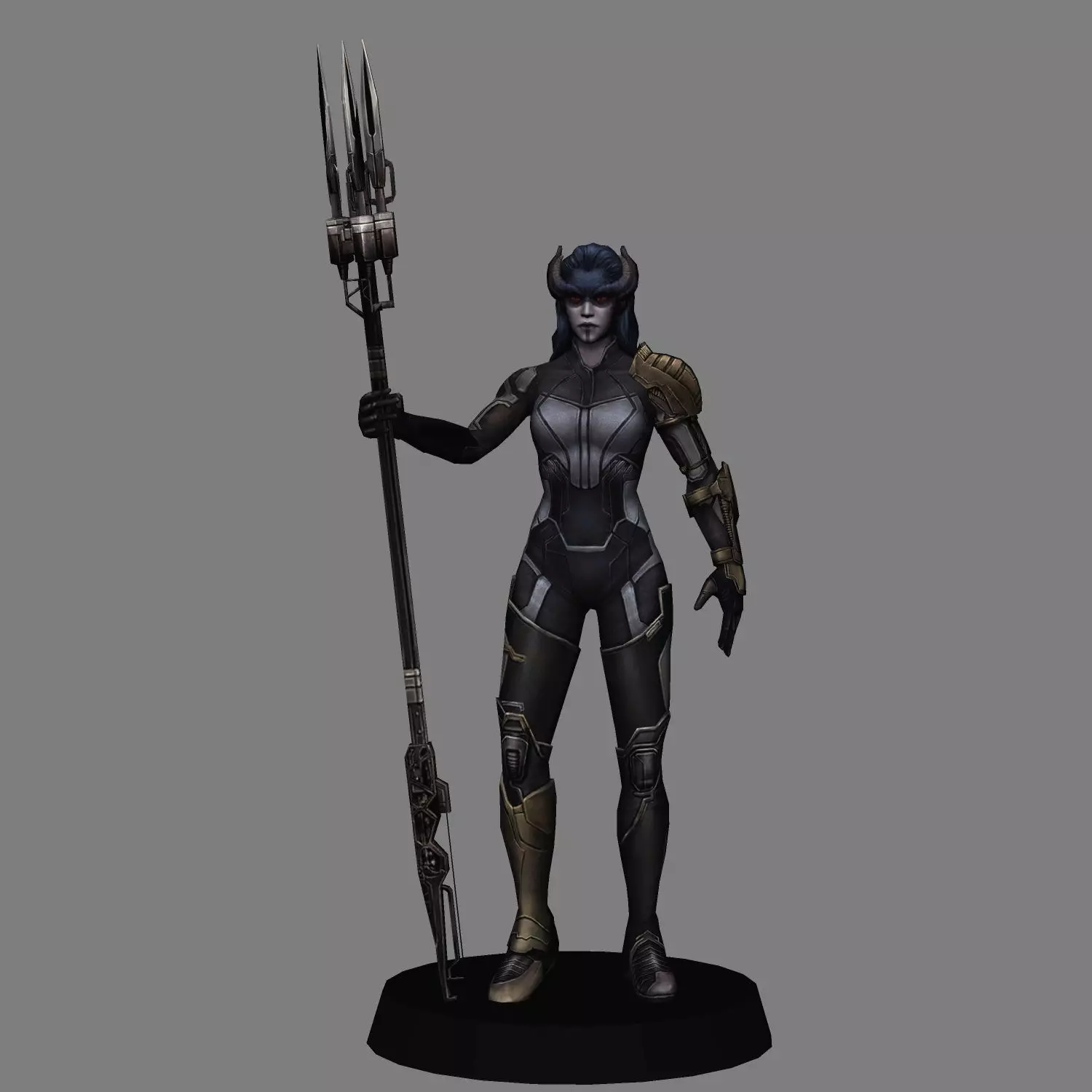 Proxima Midnight Avengers Endgame LOW POLY 3D print model 3D print model_0