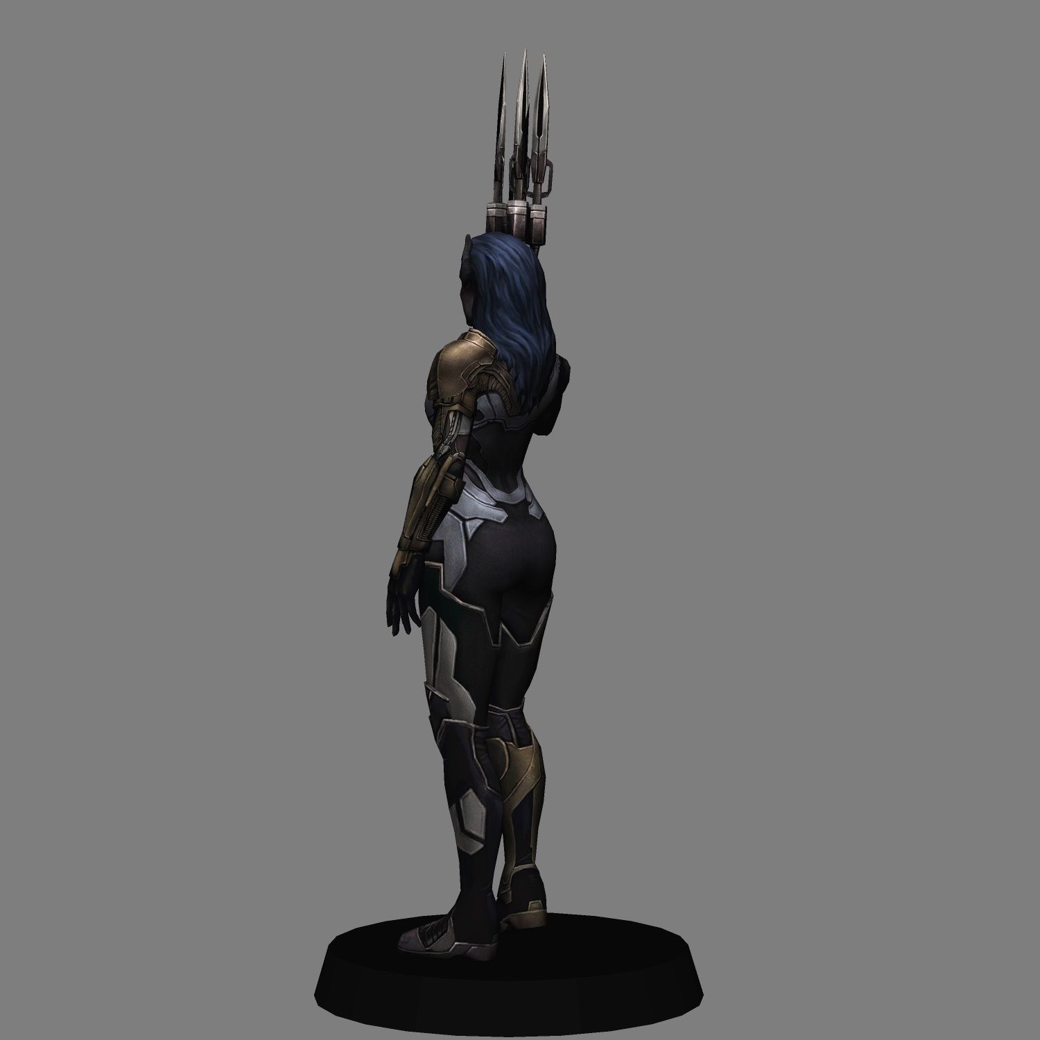 Proxima Midnight Avengers Endgame LOW POLY 3D print model 3D print model_2