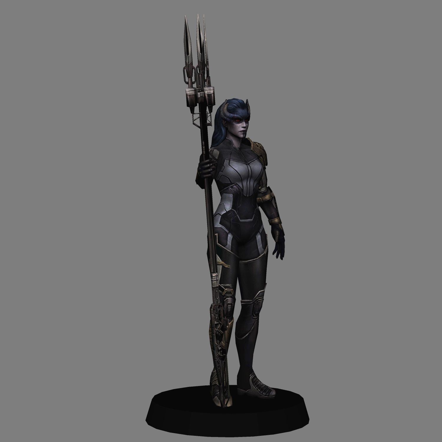 Proxima Midnight Avengers Endgame LOW POLY 3D print model 3D print model_5