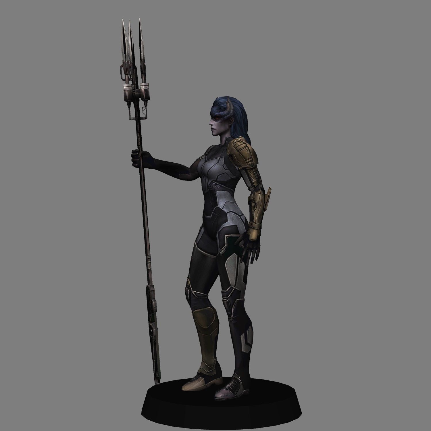 Proxima Midnight Avengers Endgame LOW POLY 3D print model 3D print model_1
