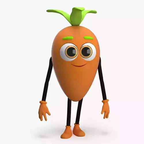 Cartoon Carrot Character
