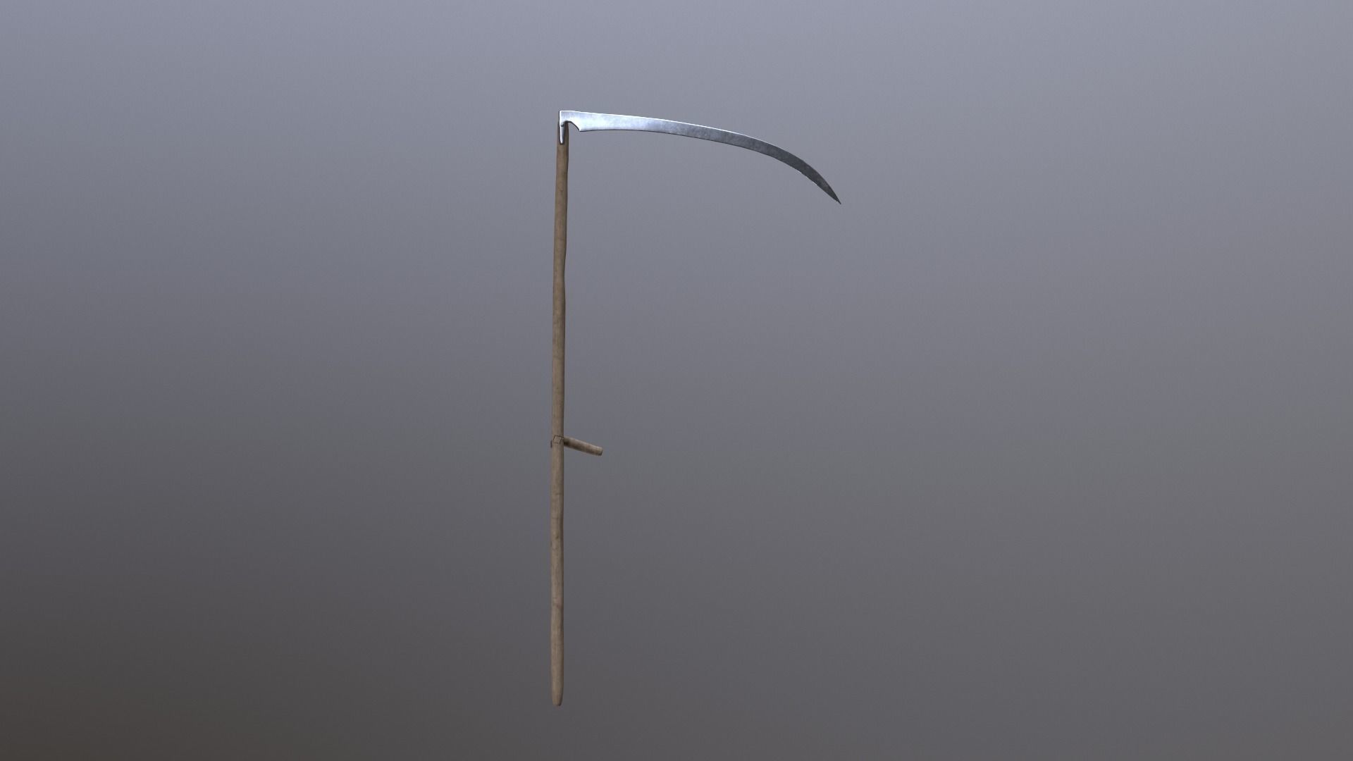 Scythe Low-poly death Low-poly 3D model_1