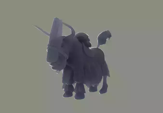 Trusty Mountain Yak Courier DOTA 2 3D Model