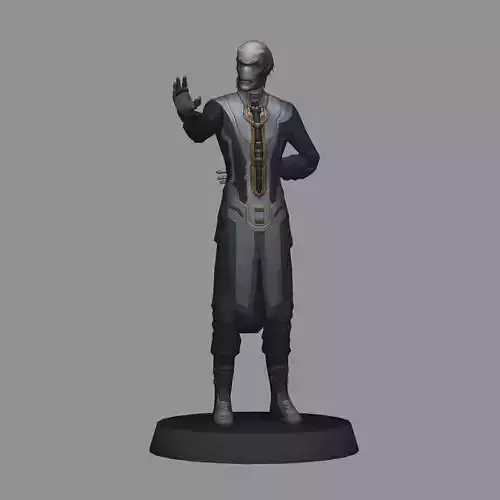 Ebony Maw Avengers Endgame LOW POLY 3D print model