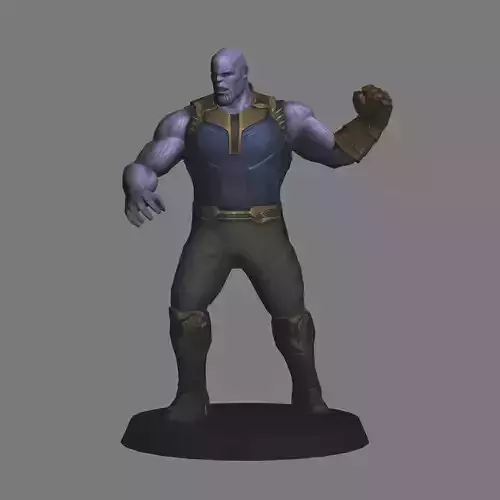 Thanos Avengers Infinity War LOW POLY 3D print model