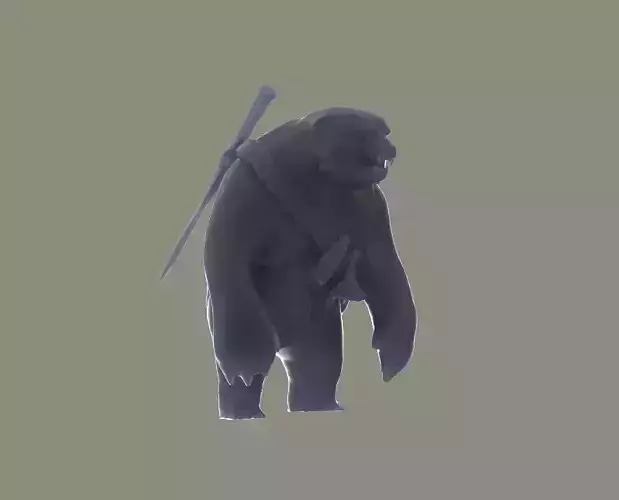 Virtus Wearbear Courier DOTA 2 3D Model 3D print model