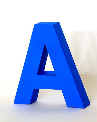 Letter A Low-poly 3D model