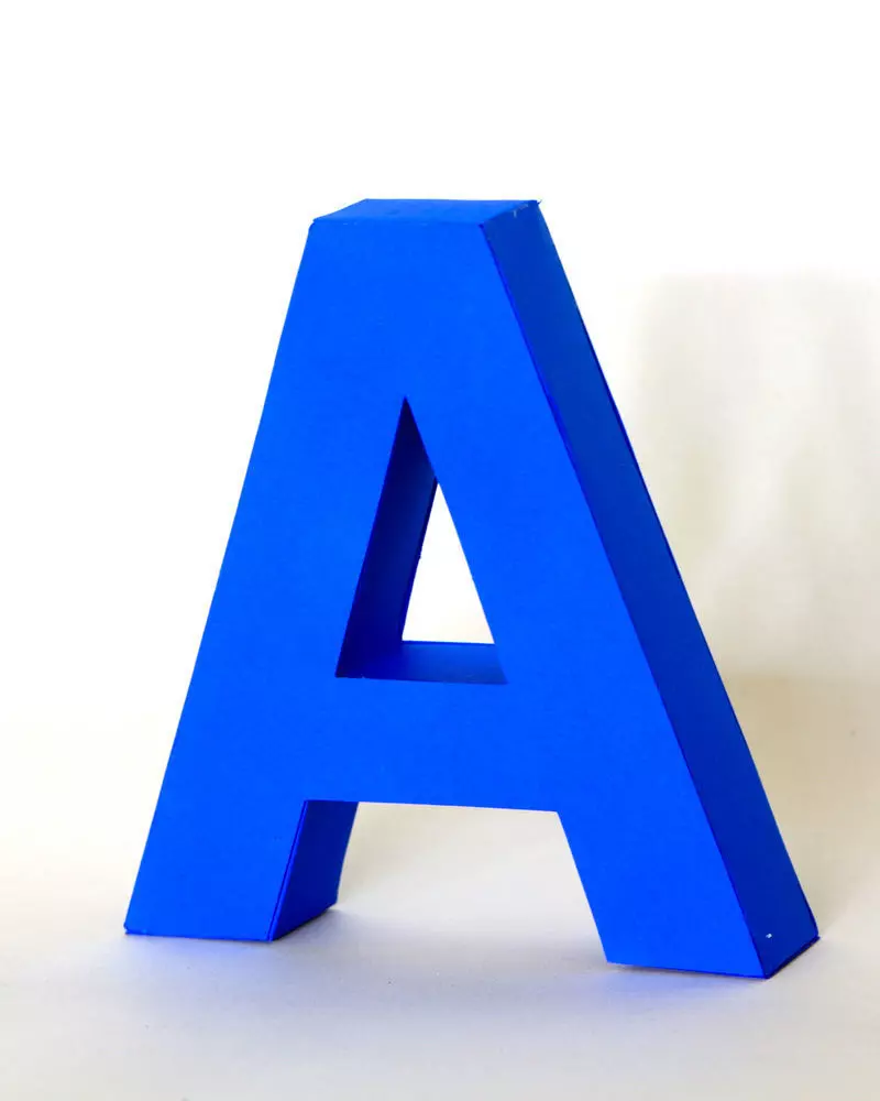 Letter A Low-poly 3D model_0