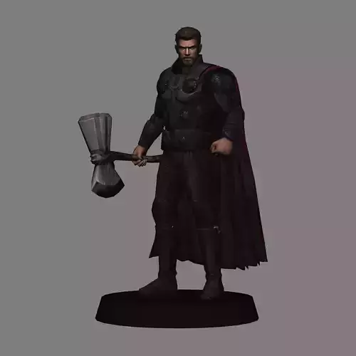 Thor Avengers Infinitywar LOW POLY 3D print model