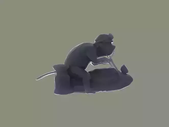 WoodChopper Courier DOTA 2 3D Model