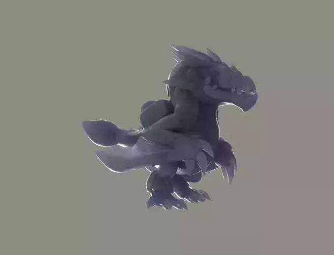 Wyvern Hatchling Courier DOTA 2 3D Model