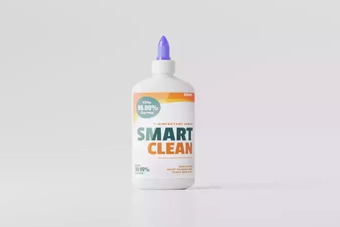 Glue Bottle Low-poly 3D model