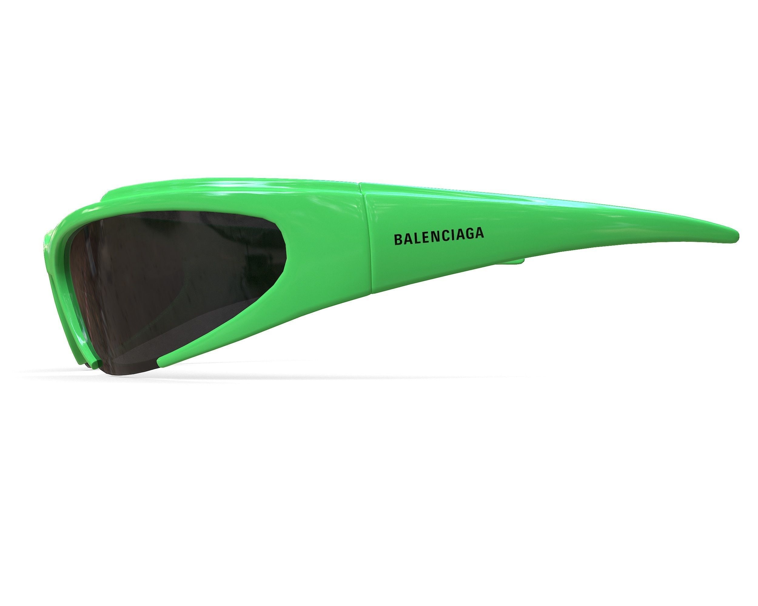 Balenciaga Reverse Xpander Rectangular Sunglasses Low-poly 3D model_11