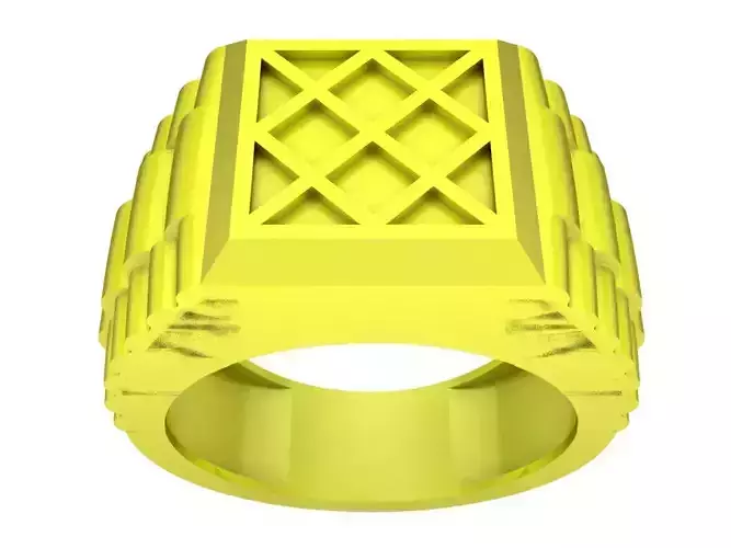 24K Asian Men Ring 3D Print Model A4727 3D print model