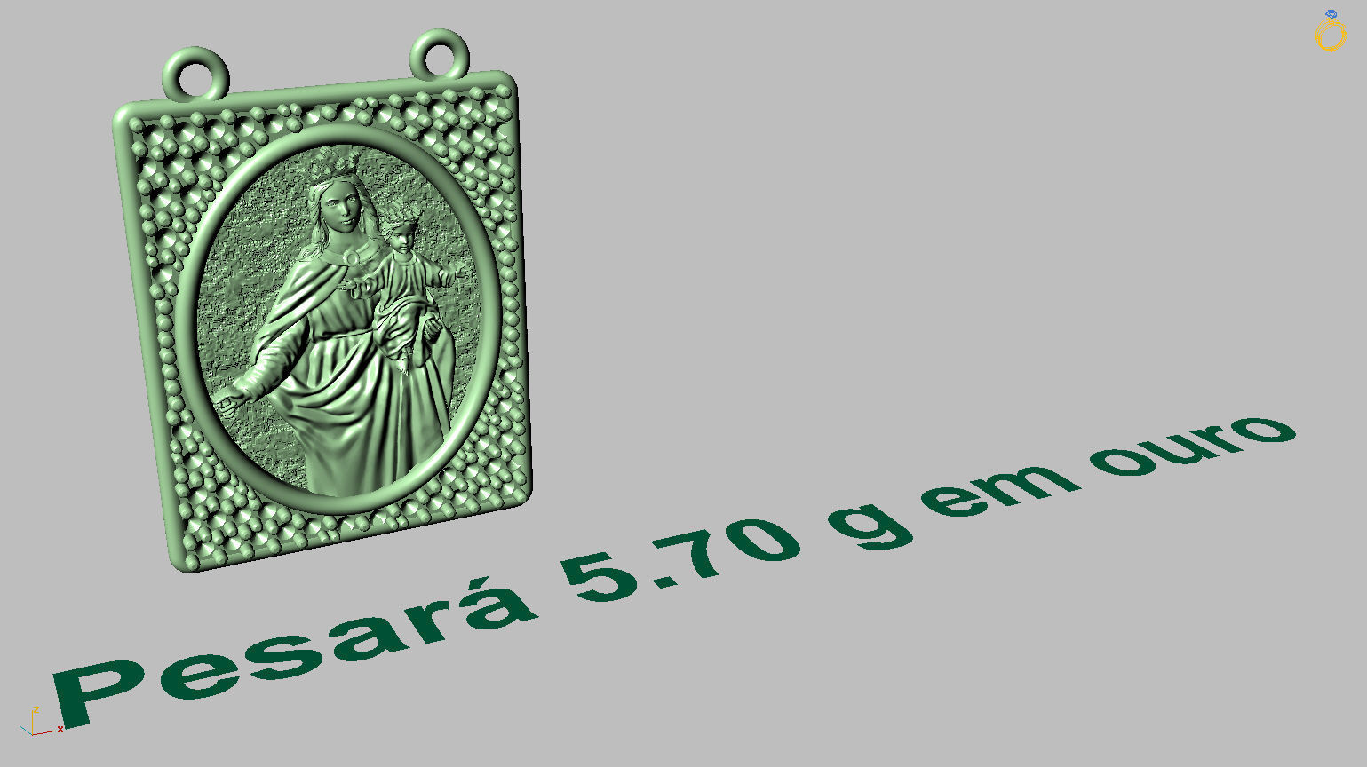 Scapular Jesus and Mary 3D print model_33