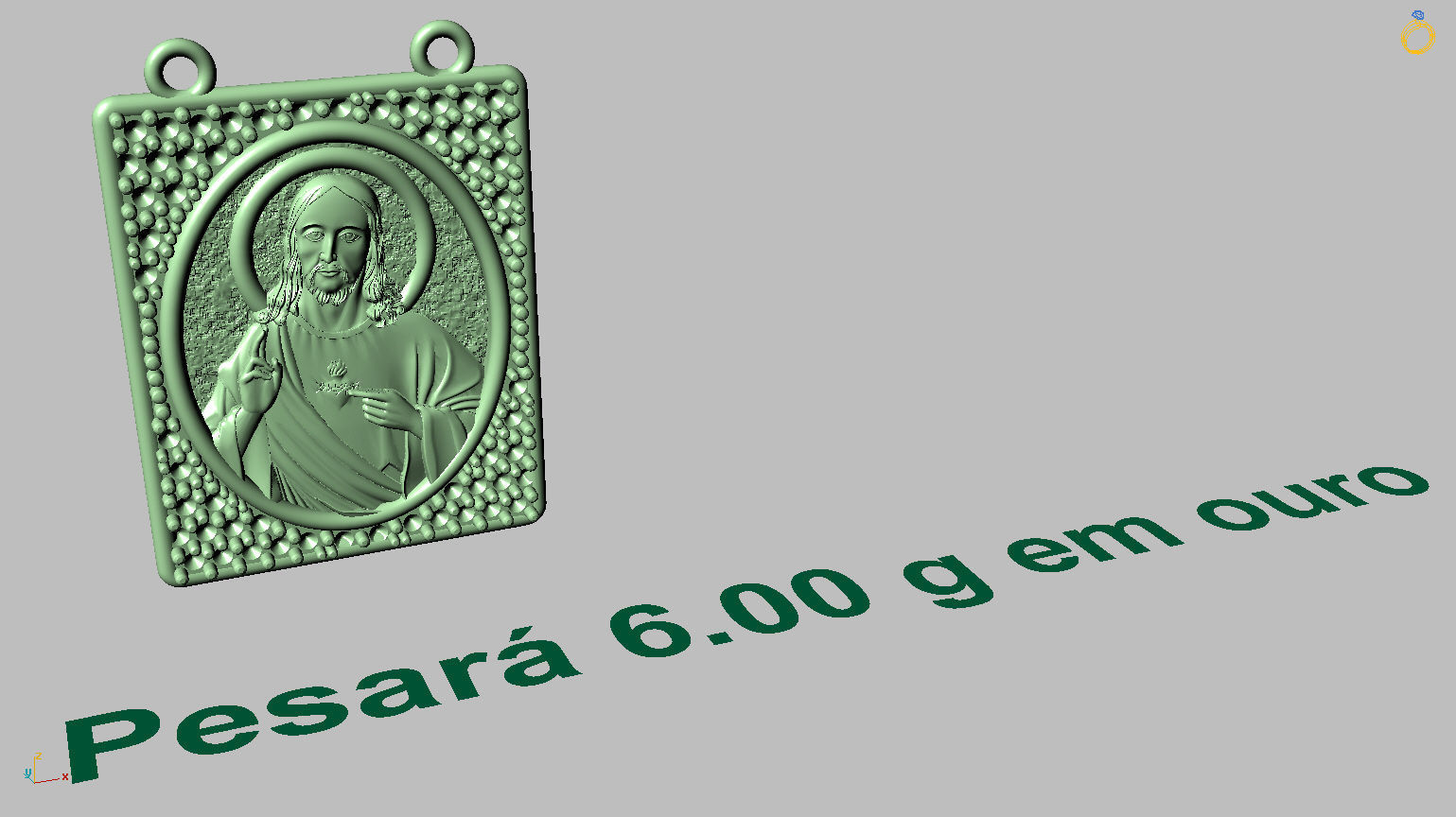 Scapular Jesus and Mary 3D print model_32