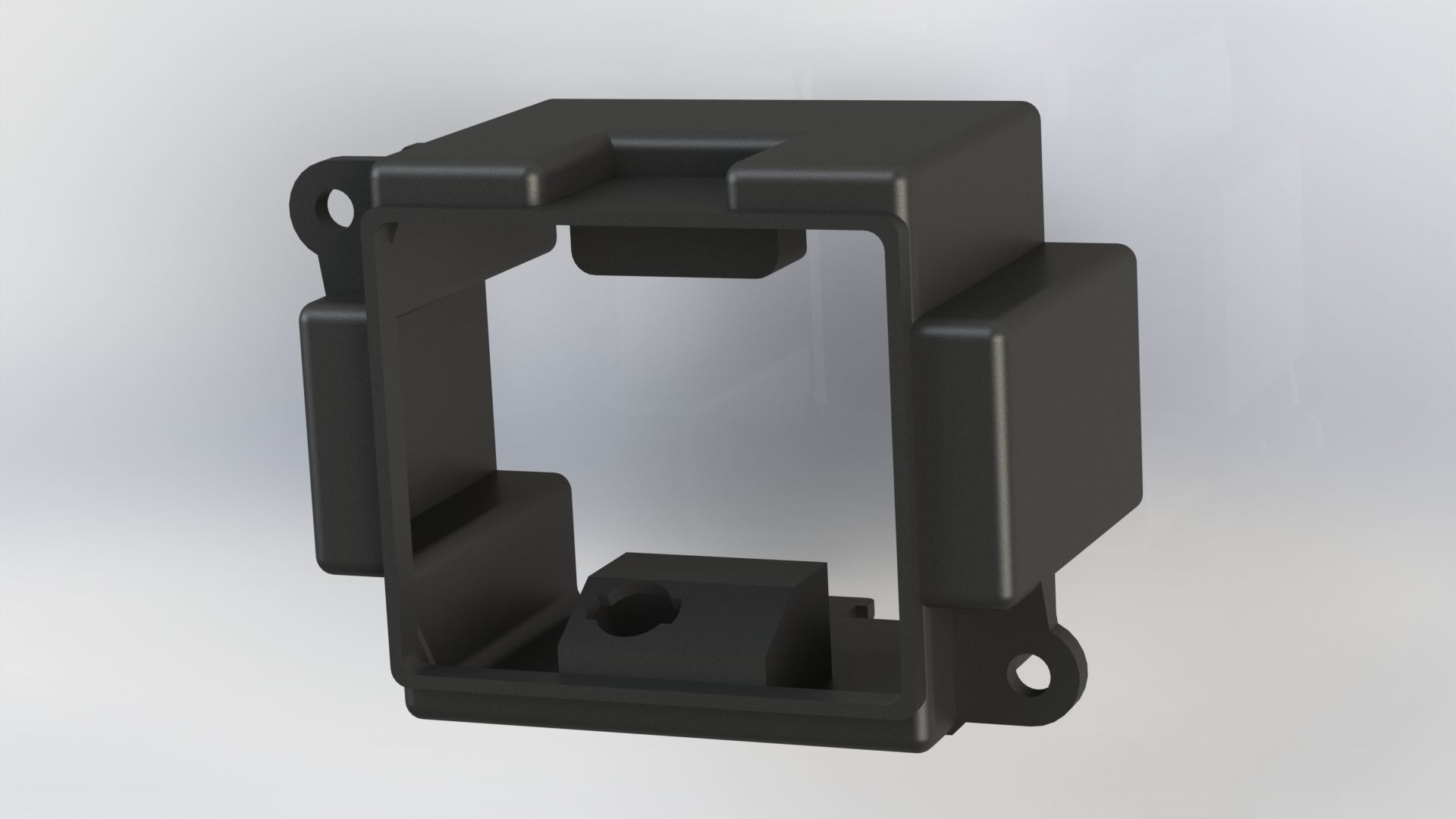 Classic Mini AC blower control switch housing 3D print model_3