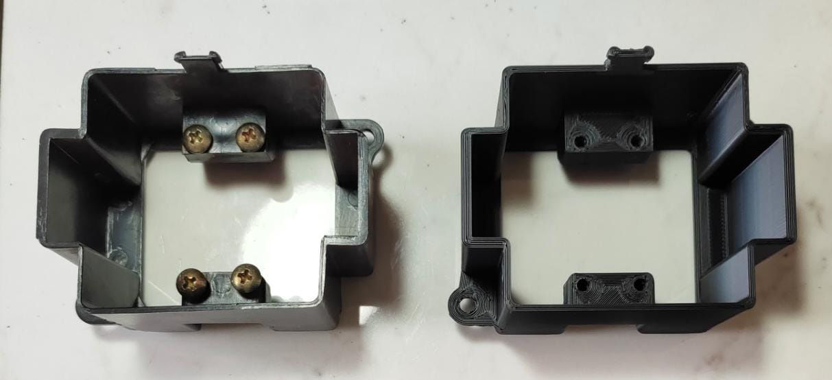 Classic Mini AC blower control switch housing 3D print model_11