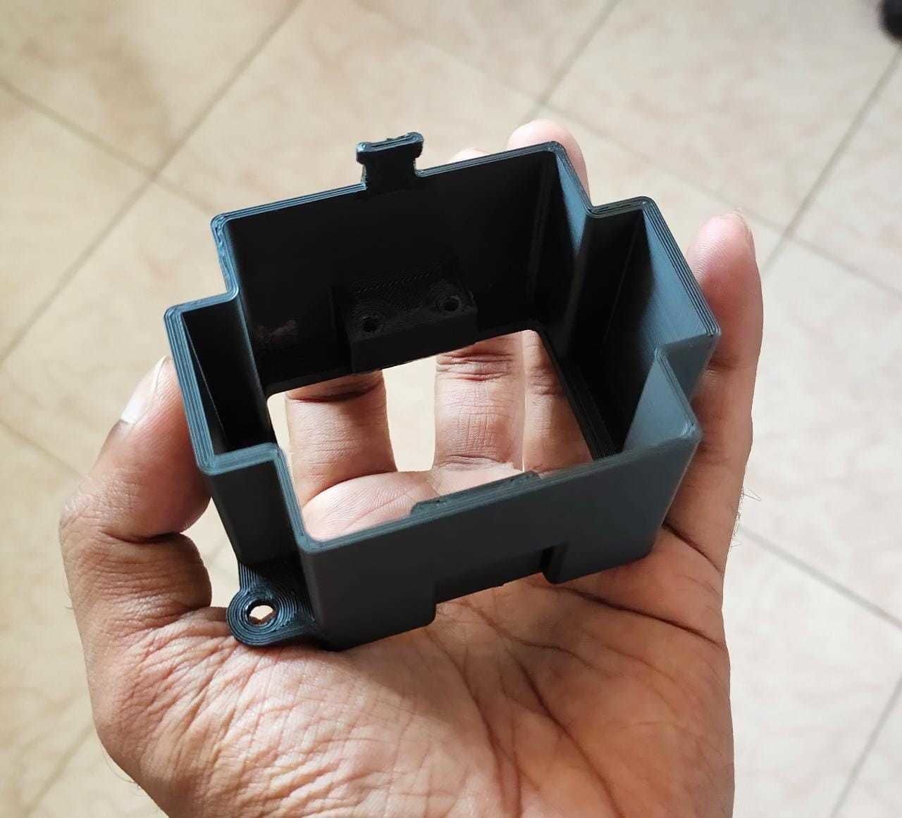 Classic Mini AC blower control switch housing 3D print model_2