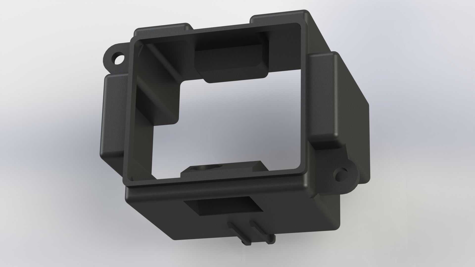 Classic Mini AC blower control switch housing 3D print model_4