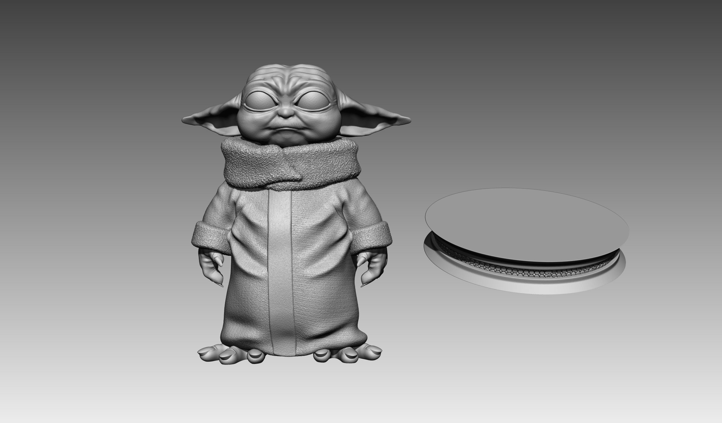 The Mandalorian - Star Wars - Baby Yoda  3D print model_4