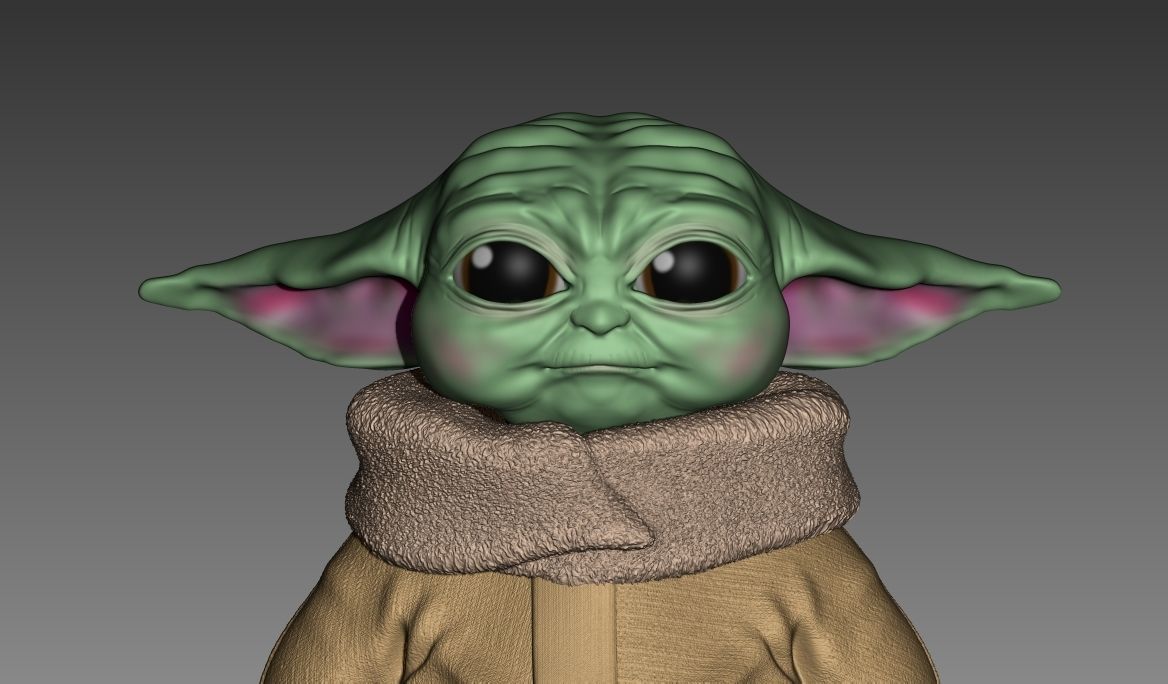 The Mandalorian - Star Wars - Baby Yoda  3D print model_1
