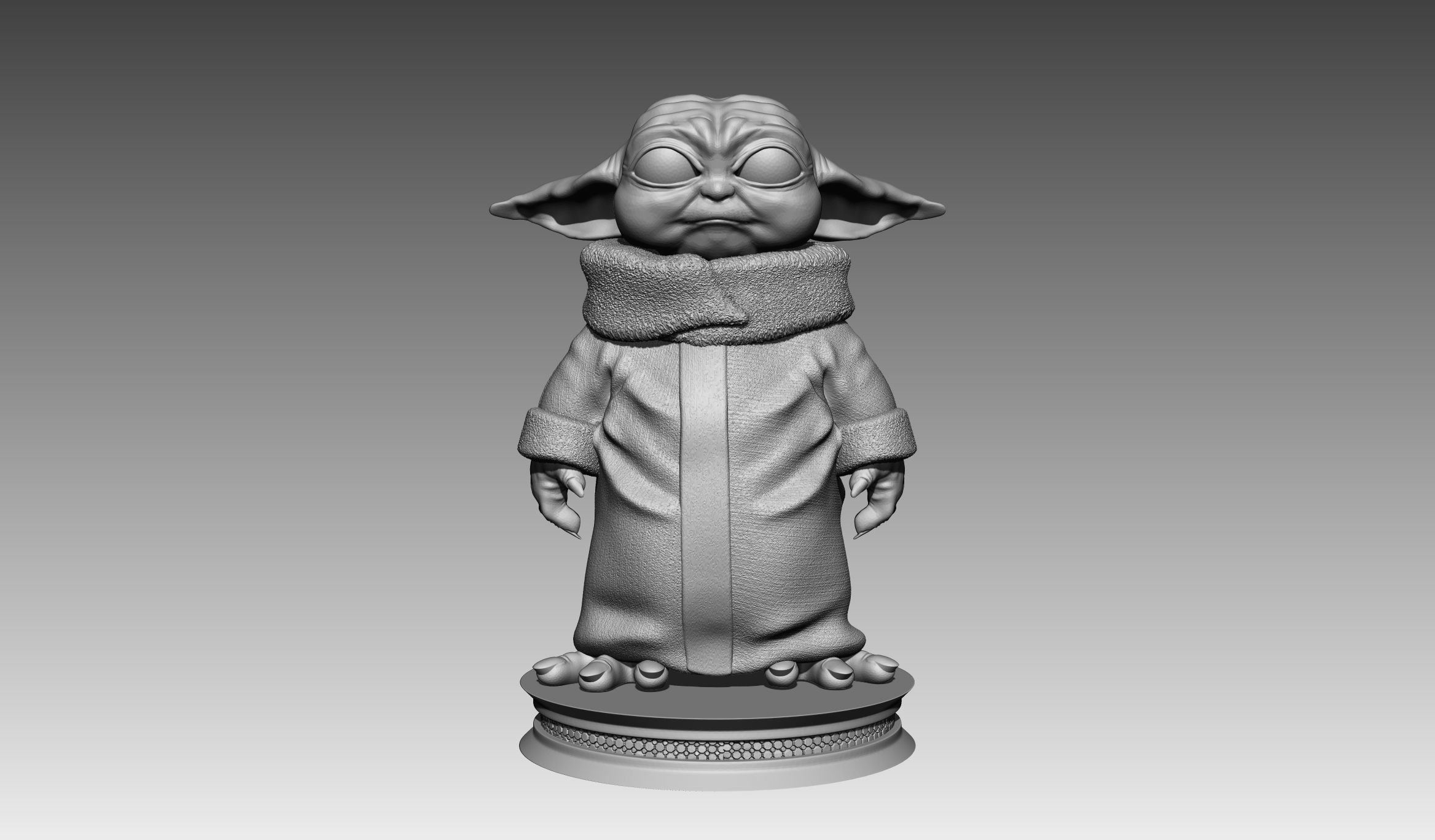 The Mandalorian - Star Wars - Baby Yoda  3D print model_3