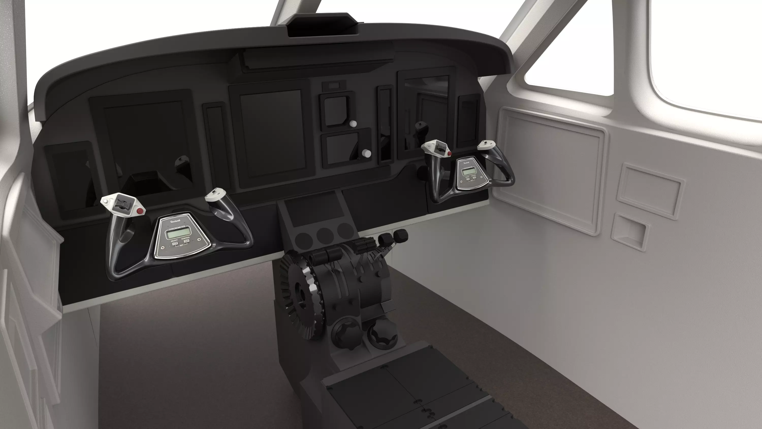 beechcraft king air 350 i yoke 3d model ready to print 3D print model_0