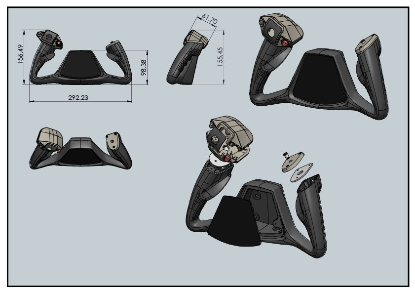 beechcraft king air 350 i yoke 3d model ready to print 3D print model_5