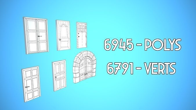DOOR PACK CARTOON STYLIZED 4