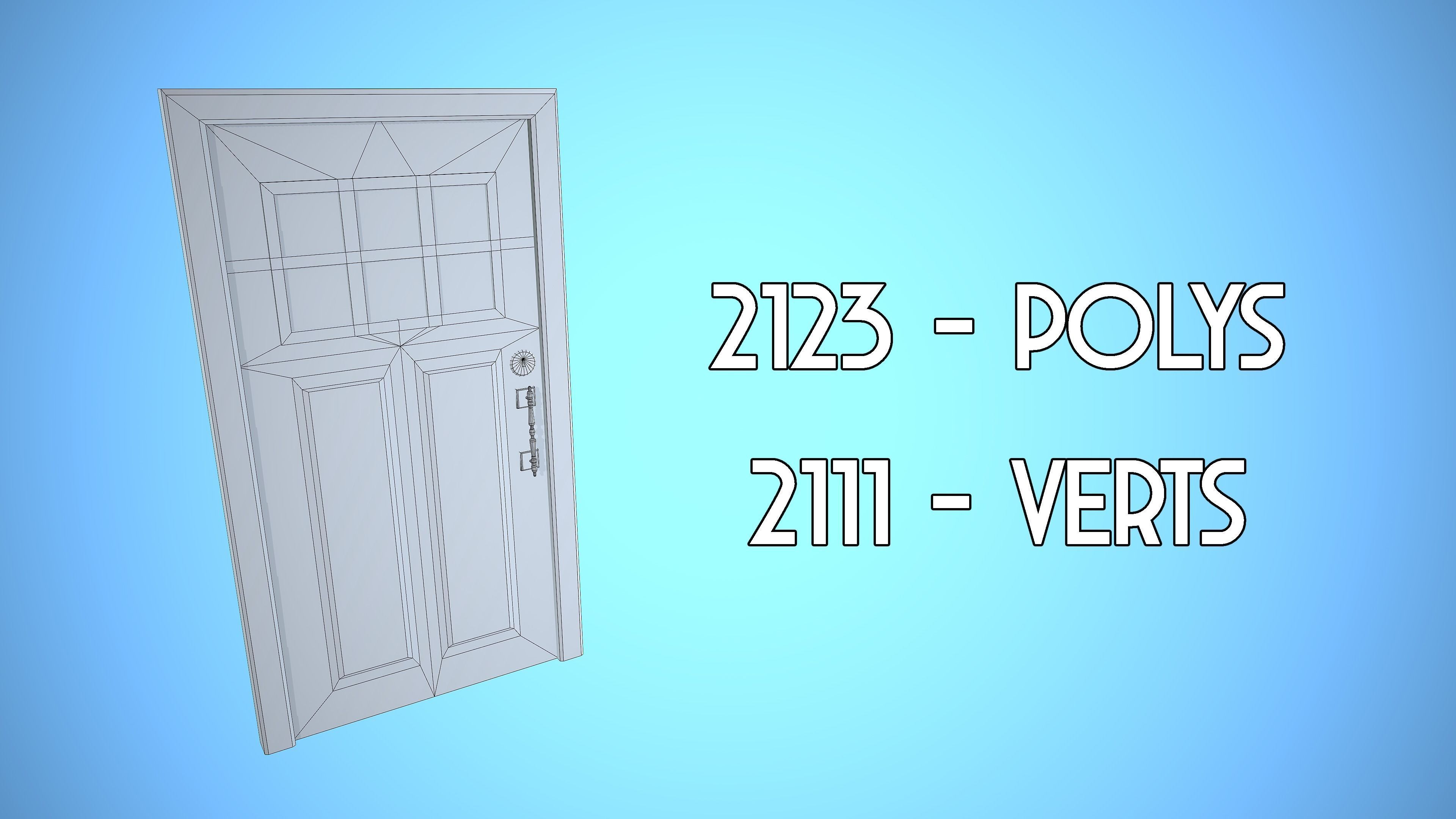 DOOR PACK CARTOON STYLIZED 3D Model Collection_25