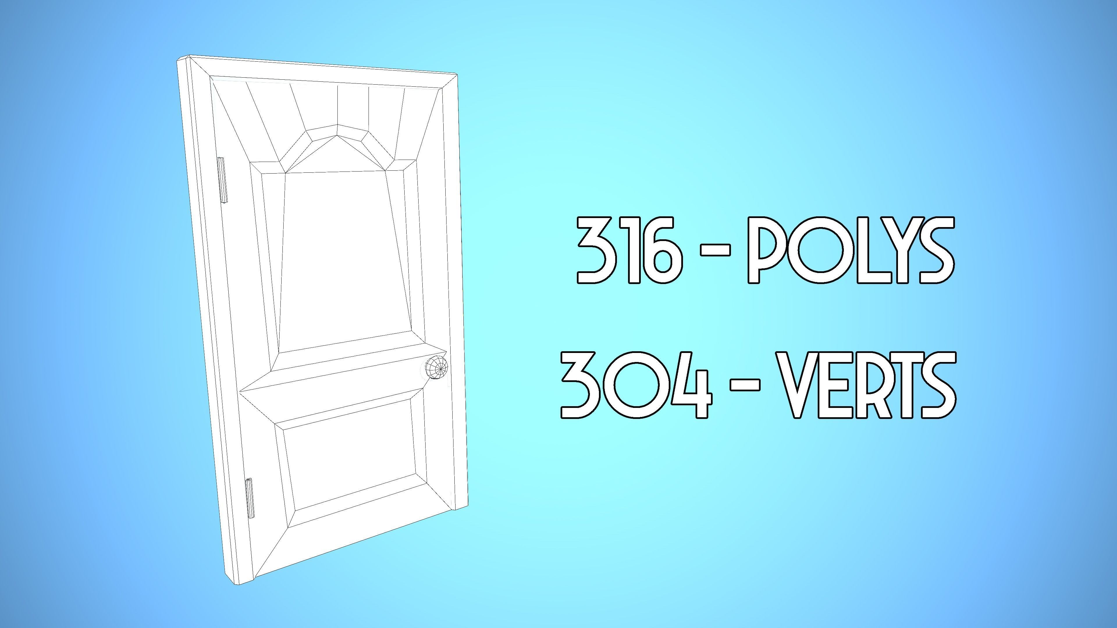 DOOR PACK CARTOON STYLIZED 3D Model Collection_22