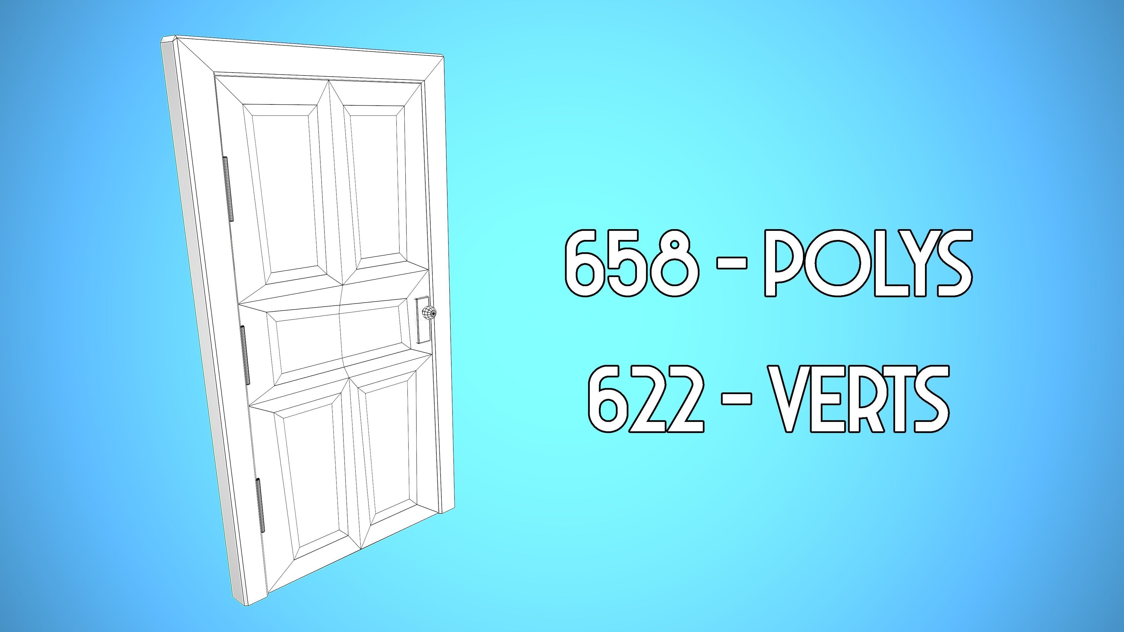 DOOR PACK CARTOON STYLIZED 3D Model Collection_31