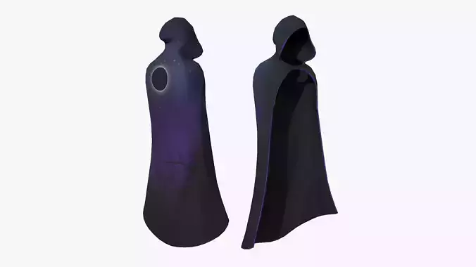 Medieval Cloak A12 Galaxy - Fantasy Character Design Low-poly 3D model