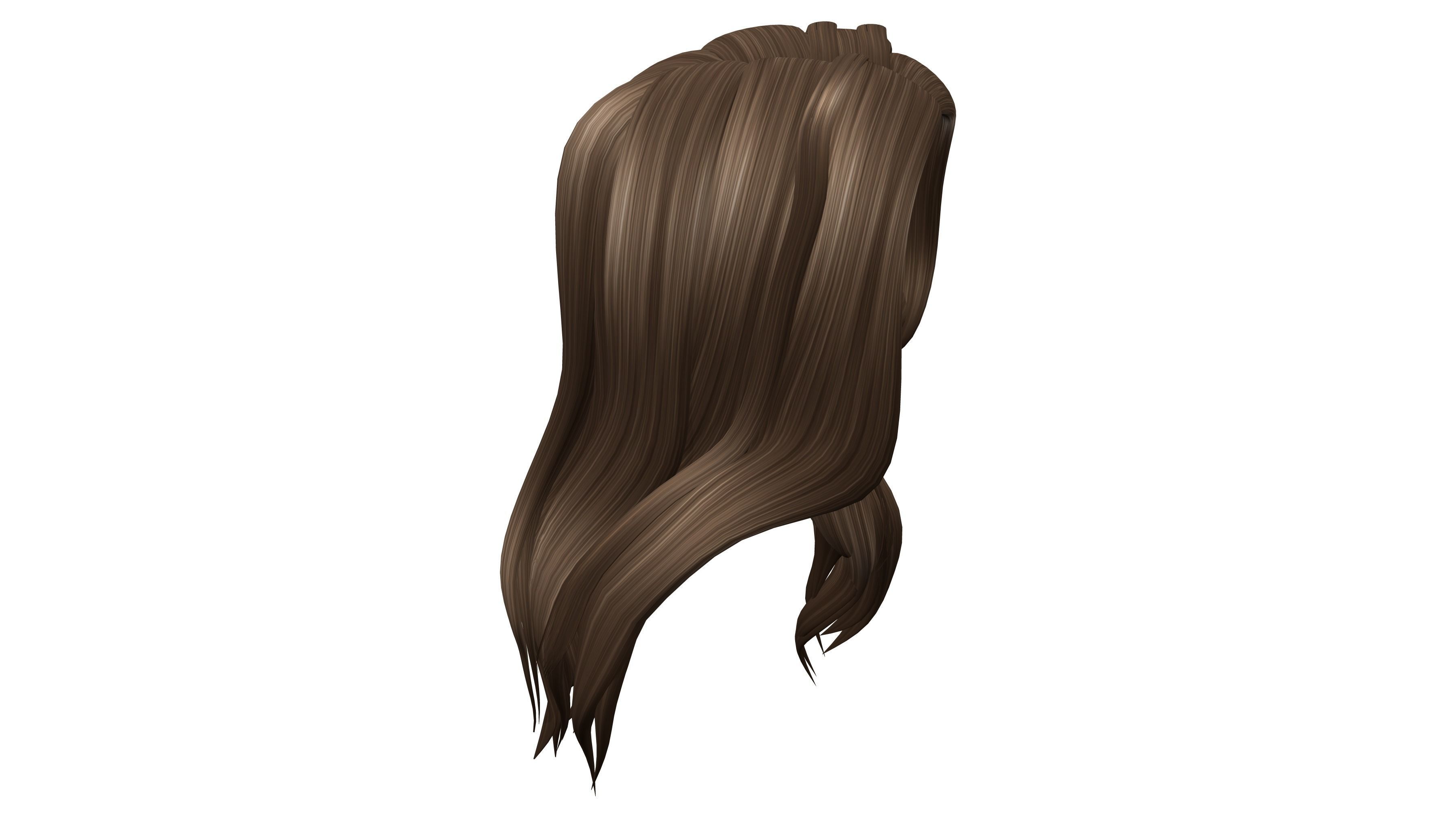 Isla Hair Low-poly 3D model_6