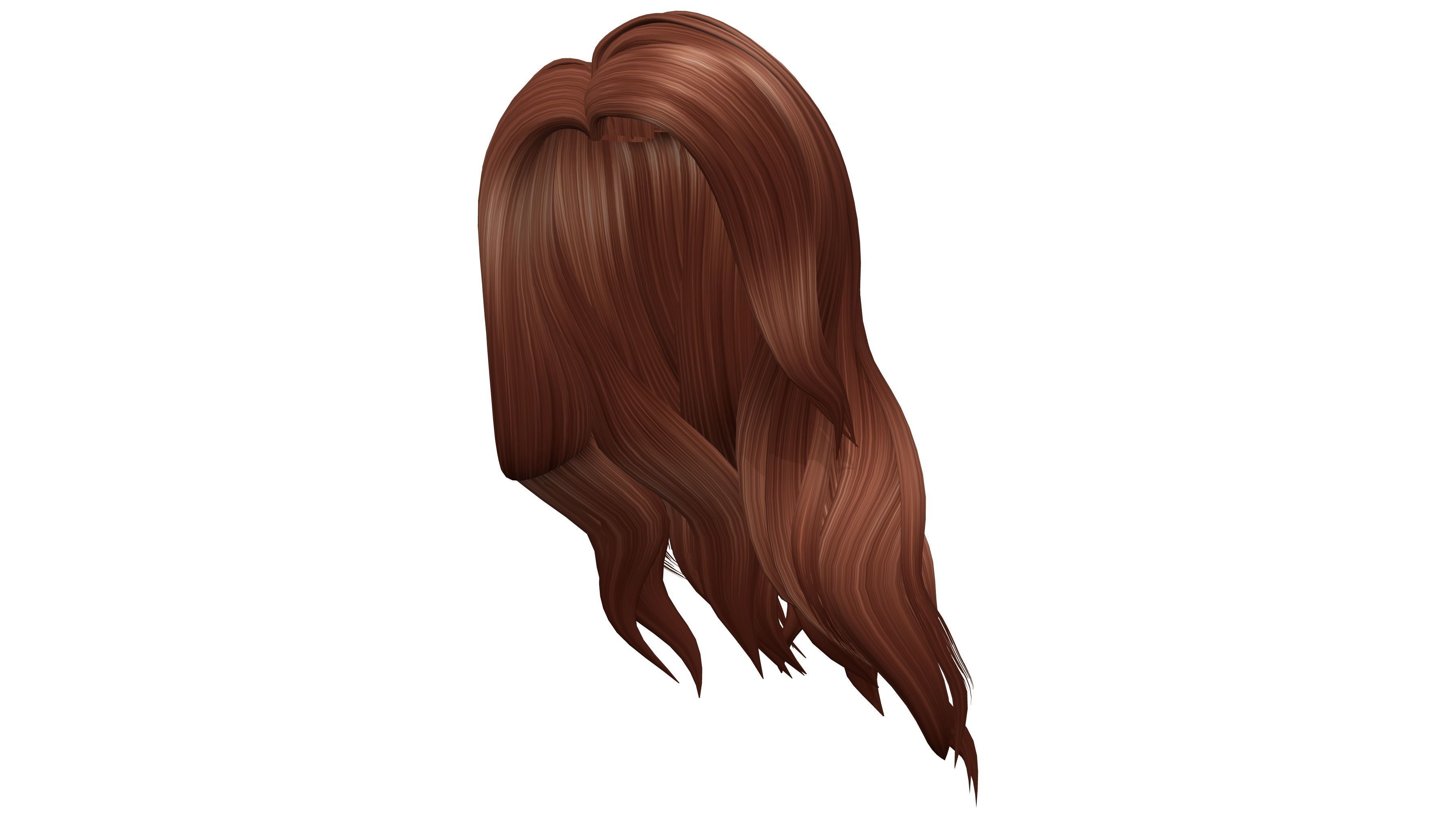 Isla Hair Low-poly 3D model_5