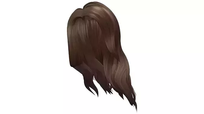 Isla Hair Low-poly 3D model