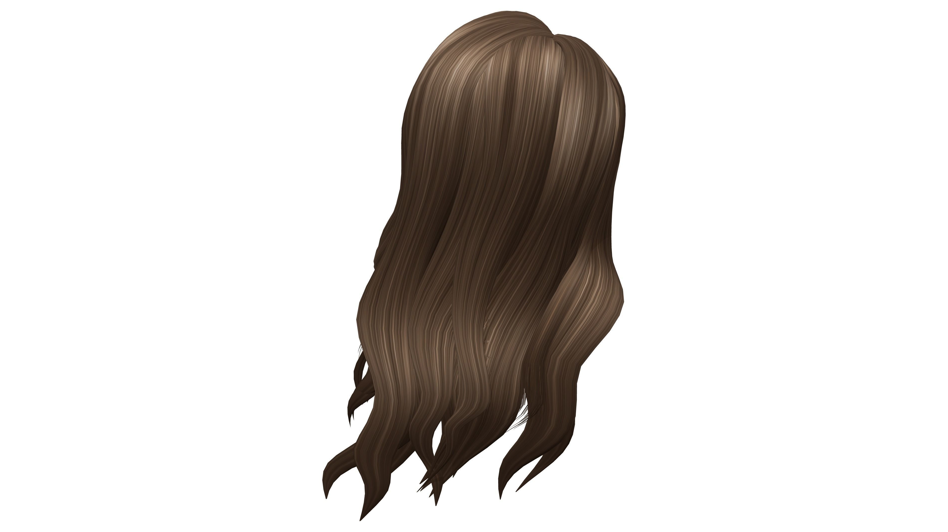 Isla Hair Low-poly 3D model_7