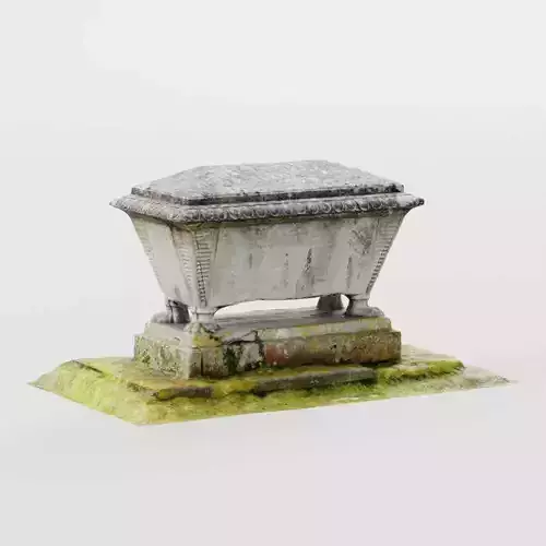 Tombstone Photo-Scanned Cemetery Graveyard Asset