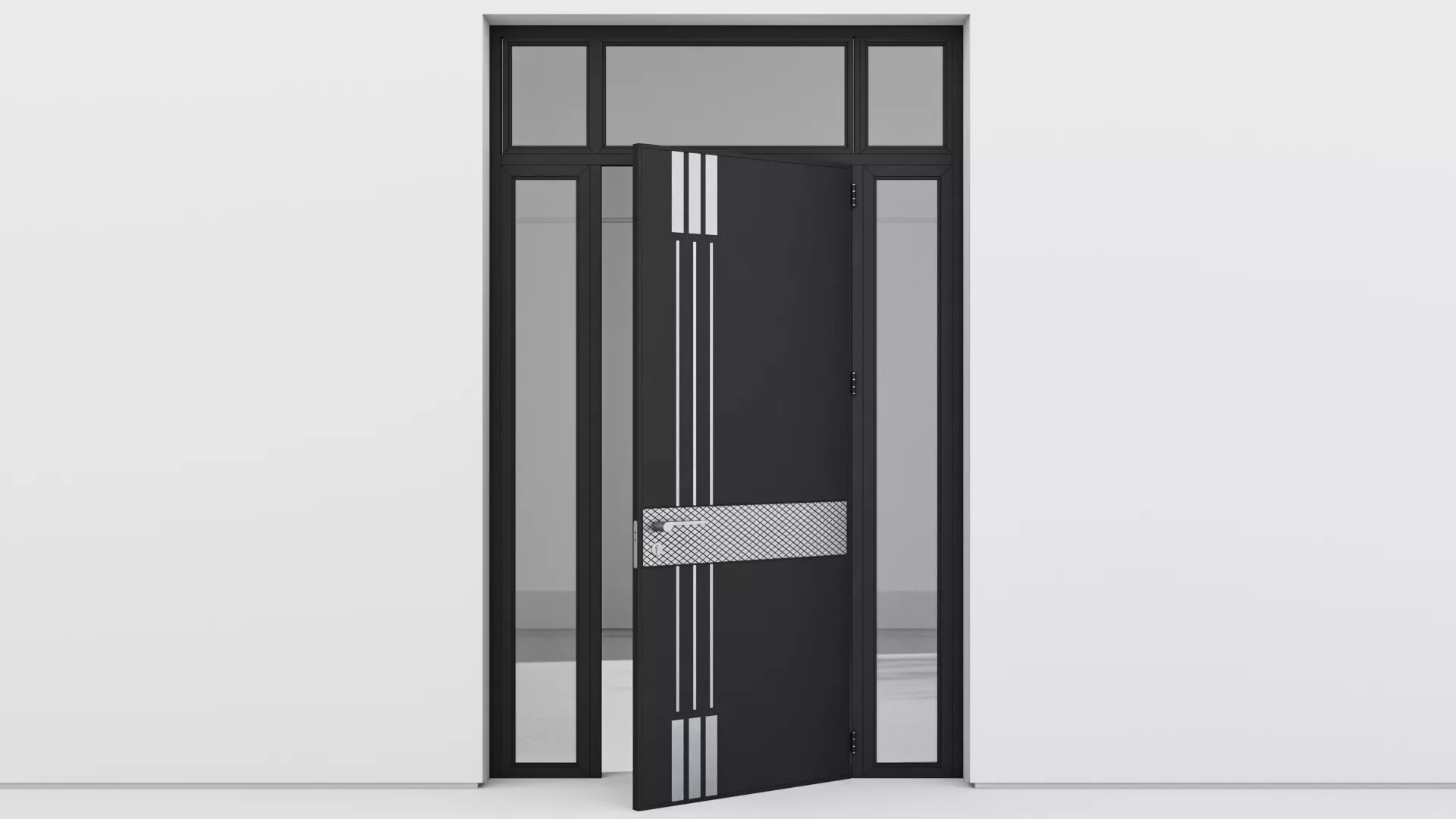 Aluminium door 148 3D model