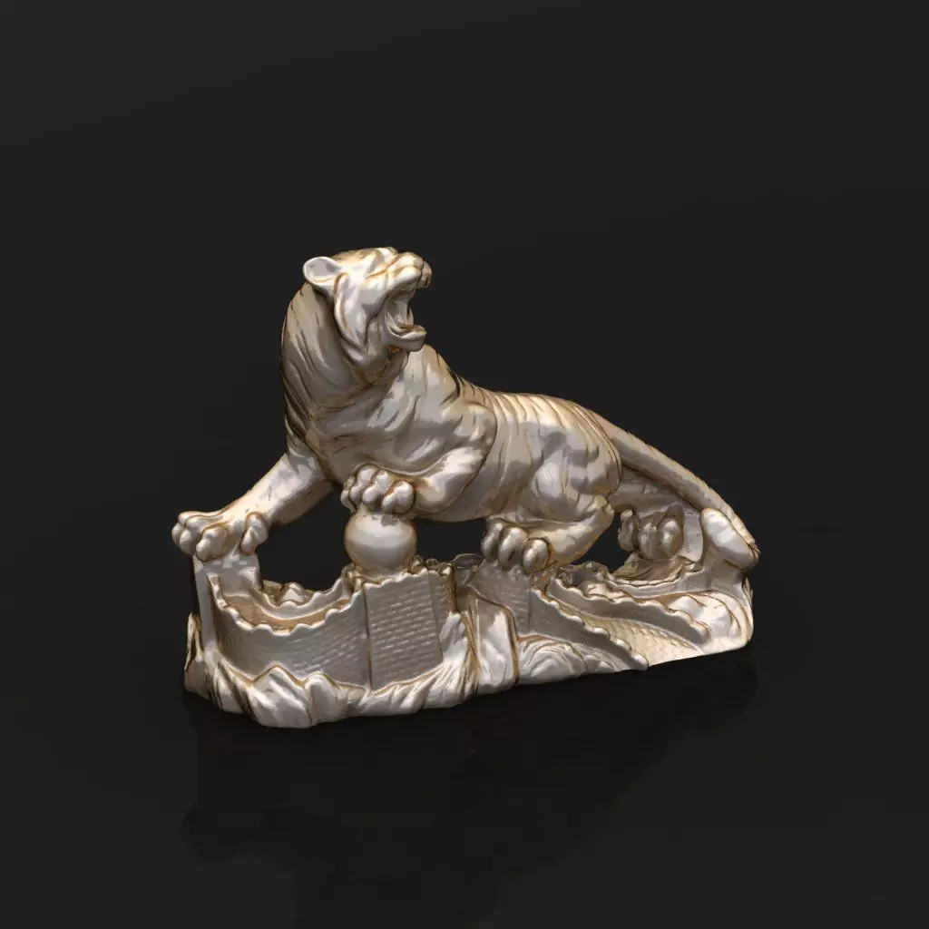 Tiger Sculpture 3D print model