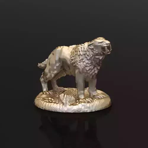 Sabertooth Tiger Sculpture